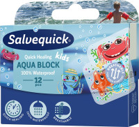 CD SALVEQUICK Plastry dla dzieci AQUA BLOCK KIDS 12szt   (621924)   (k=12)