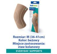 ACTIMOVE ES  Opaska stabilizująca staw kolanowy z zabudowaną rzepką i 2 fiszbinami  rozm. M  beżowy  (7557529)