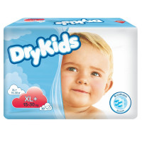 Dry Kids XL (15-30 kg), pieluchy dla dzieci, 30 sztuk