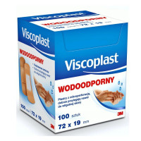 3M VISCOPLAST  Wodoodporny zestaw plastrów 72mm x 19mm   pudełko  100szt   (k=24)