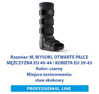 ACTIMOVE PRO  Orteza na goleń i stopę  WYSOKI Otwarte Palce  rozm. M  czarny  (7627257)
