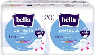 BELLA PODPASKI  Supercienkie PERFECTA Blue New  2x10szt  2op  SK (k=12)