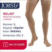 JOBST Relief AG Pończochy, zamknięte palce, CCL2, Kolor beżowy  rozm. L  (7804400009)
