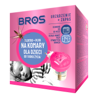 BROS - Elektro + Płyn na komary dla dzieci od 1 roku życia  60 nocy   (k=12)