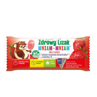 Starpharma Zdrowy Lizak Mniam-Mniam TRUSKAWKA bez cukru (kulka) ( d.40szt )  k=18