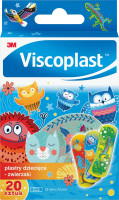 3M VISCOPLAST  Plastry dziecięce - zwierzaki 72mm x 25mm   pudełko  20szt