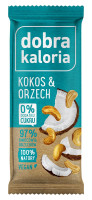 KUBARA Dobra Kaloria Baton Owocowy Orzech & Kokos 35g   (d=20)