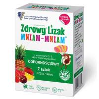 Starpharma Zdrowy Lizak Mniam-Mniam z wit. C i D wspiera odporność (mix 7 smaków)
