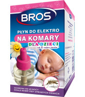 BROS - Płyn do Elektro na komary dla dzieci od 1 roku życia  60 nocy   (k=12)