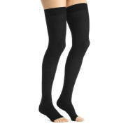 JOBST Pończochy Opaque AG, otwarte palce, klasa kompresji CCL1, Kolor czarny, rozm. VI (7061700254)