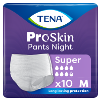 TENA PANTS PROSKIN SUPER NIGHT M '10 OTC  (793577)   (k=4)   (NEW)