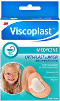 3M VISCOPLAST  OPTI-PLAST JUNIOR  Plastry okulistyczne w  rozmiarze  62mm x 50mm   pudełko  10szt   (k=24)