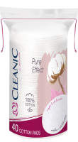 CLEANIC PŁATKI  PURE EFFECT  Owal  40szt w torebce foliowej ze sznurkiem   (k=24)