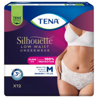 TENA SILHOUETTE PLUS WHITE M '12  (5,5 kropli)  (780100)   (k=6)
