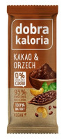 KUBARA Dobra Kaloria Baton Owocowy Kakao & Orzech 35g   (d=20)