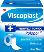 3M VISCOPLAST  POLOPOR  Przylepiec w  rozmiarze  5m x 25mm   pudełko   1szt   (k=12)
