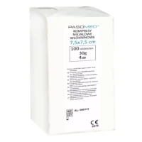 PASOMED  Kompresy Włókninowe Niejałowe 30g  7,5cm x 7,5cm  100szt