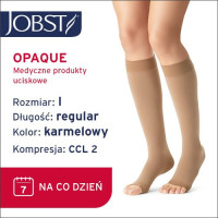 JOBST Podkolanówki Opaque AD, otwarte palce, klasa kompresji CCL2, Kolor karmelowy, rozm. I (7062500162)
