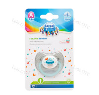 CANPOL Smoczek do uspokajania silikonowy symetryczny Cupcake  0-6m   (23/282) szary