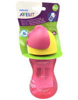 AVENT  Kubek z giętką słomką  12m  300ml  Girl   (798/02)