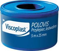 3M VISCOPLAST  POLOVIS Przylepiec Jedwabny w rozmiarze  5m x 25mm   rolka  1szt   (k=16)