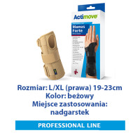 ACTIMOVE PRO  Manus Forte Orteza nadgarstka  rozm. L/XL (prawa)  beżowy  (7348235)