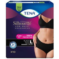 TENA SILHOUETTE PLUS BLACK L '10  (5,5 kropli)  (780221)   (k=2)